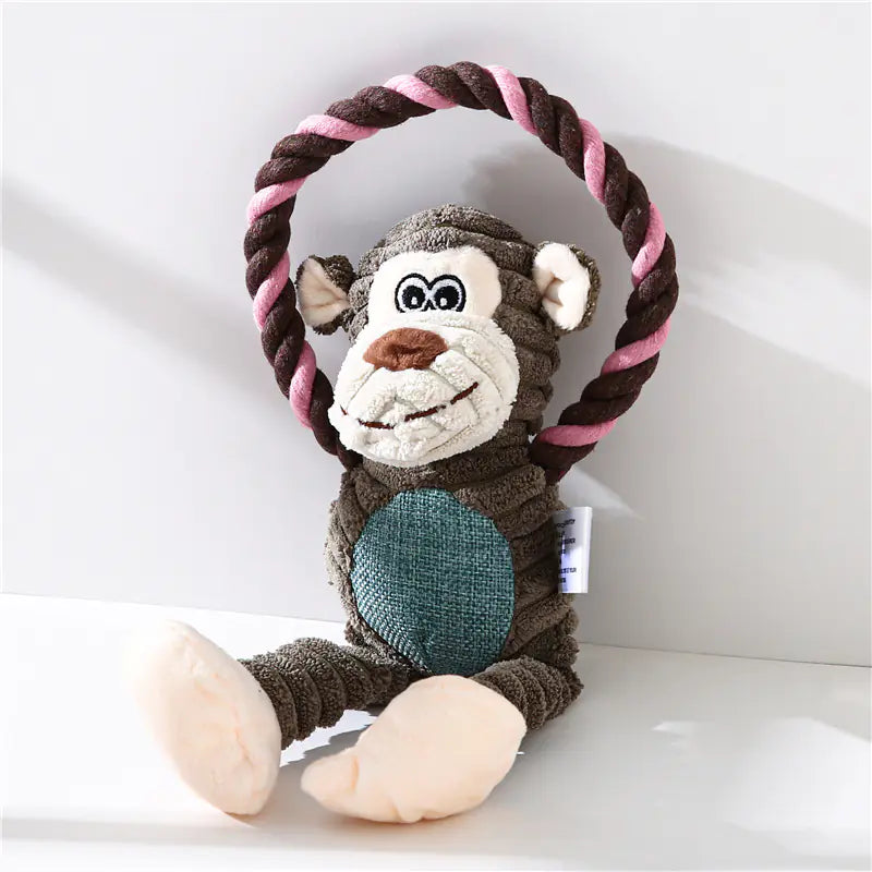 Amazon Plush Pet Toys - Monkey, Lion, Elephant Interactive