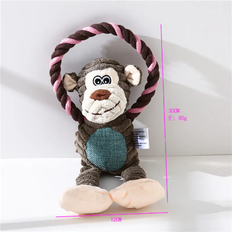 Amazon Plush Pet Toys - Monkey, Lion, Elephant Interactive